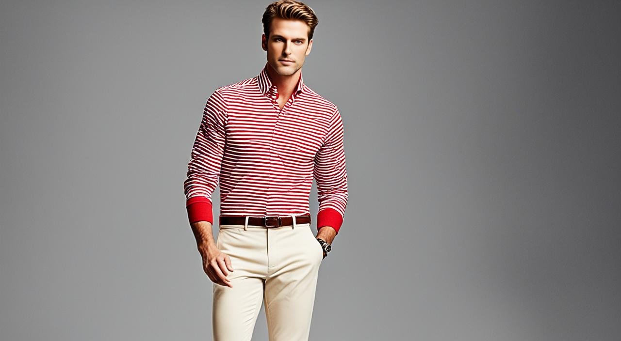 What color pants to wear with a red shirt