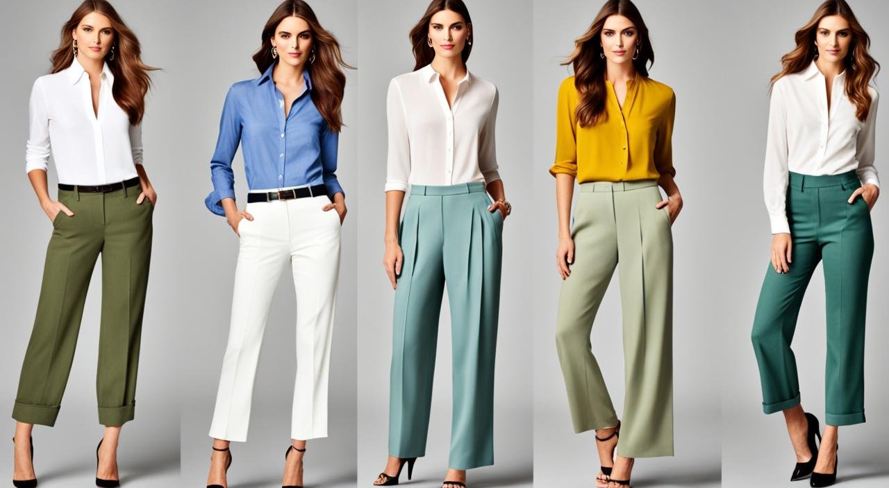 What color pants to wear with a white shirt