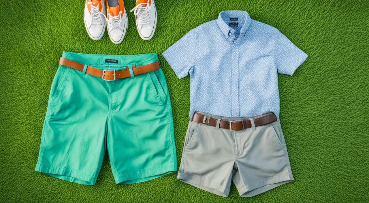 What color shirt to wear with grey shorts