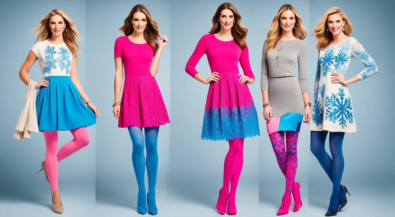 What color tights to wear with hot pink dress winter and summer