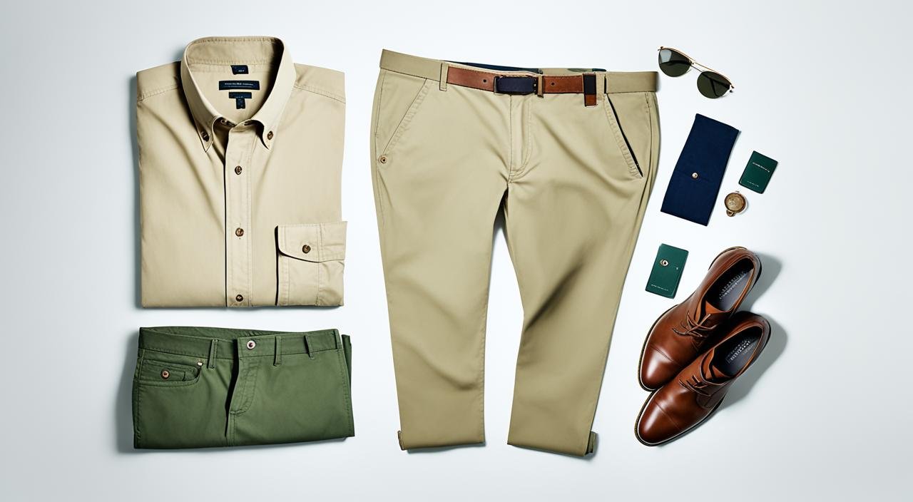 What shirt to wear with khaki pants