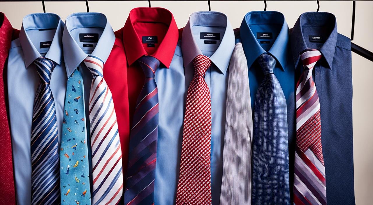 What tie to wear with a red shirt