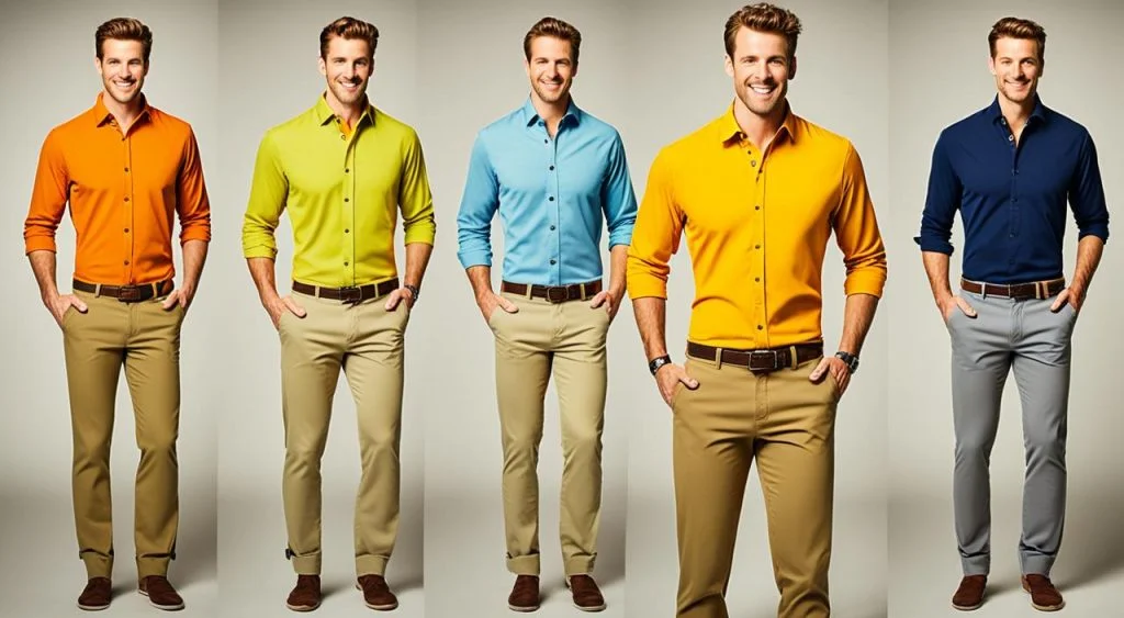 What color pants to wear with a yellow shirt